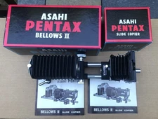 VINTAGE ASAHI PENTAX 35mm SLIDE COPIER & BELLOWS II - NEW UNUSED CONDITION
