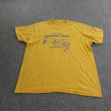 Vintage Wisconsin Cheese Shirt Mens Medium World Record 40000 lb Cheddar 80s