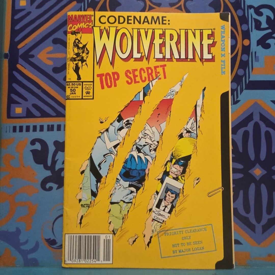 Wolverine #50 Newsstand Variant (Marvel Comics January 1992) VF 8.0