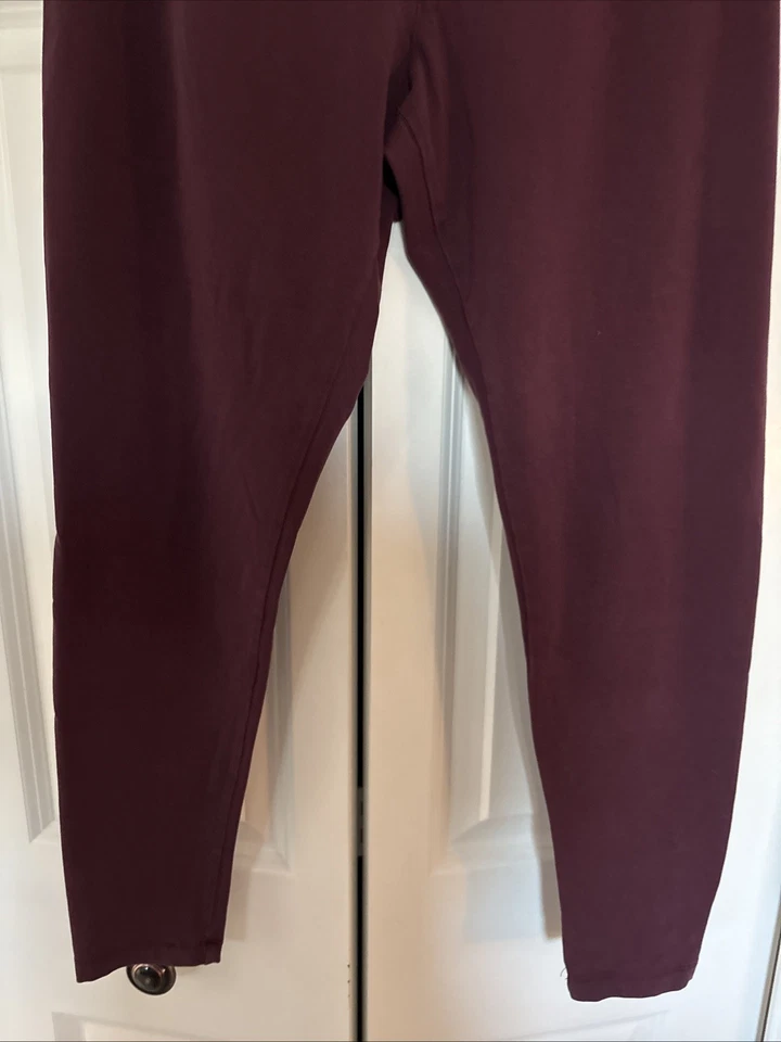 Leggings al tobillo J.Jill Pima talla grande granate Foto 2 de 4