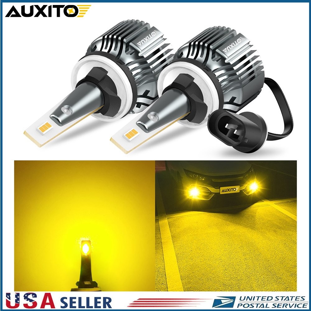 2X 880 899 LED Fog Light Bulb or DRL 3000K Amber Yellow Light Ultra Bright I9