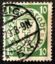Danzig 1924 Mi194 Staatswappen im Oval Freimarke Briefmarke old Stamp Sello used