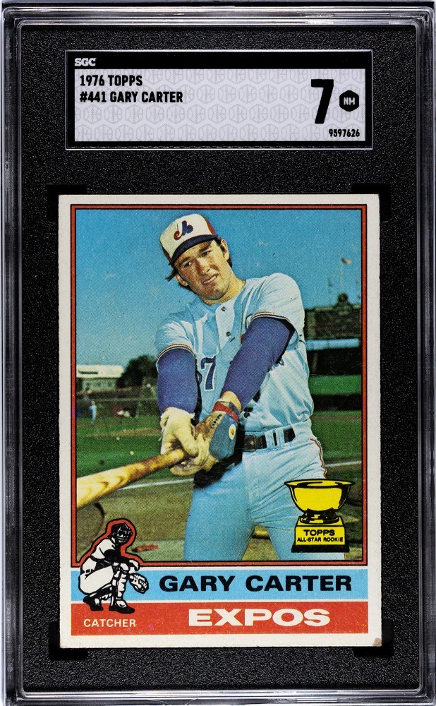 1976 Topps - #441 Gary Carter HOF -Montreal Expos -SGC 7 - 2nd Year Card