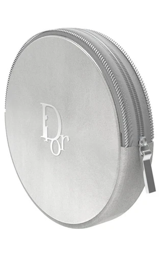 Pochette polyvalente Dior argentée zippée autour, neuve !