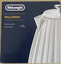 De'Longhi Ballerina Electric Kettle, 360° Swivel Base, 1.7 Litres, White 