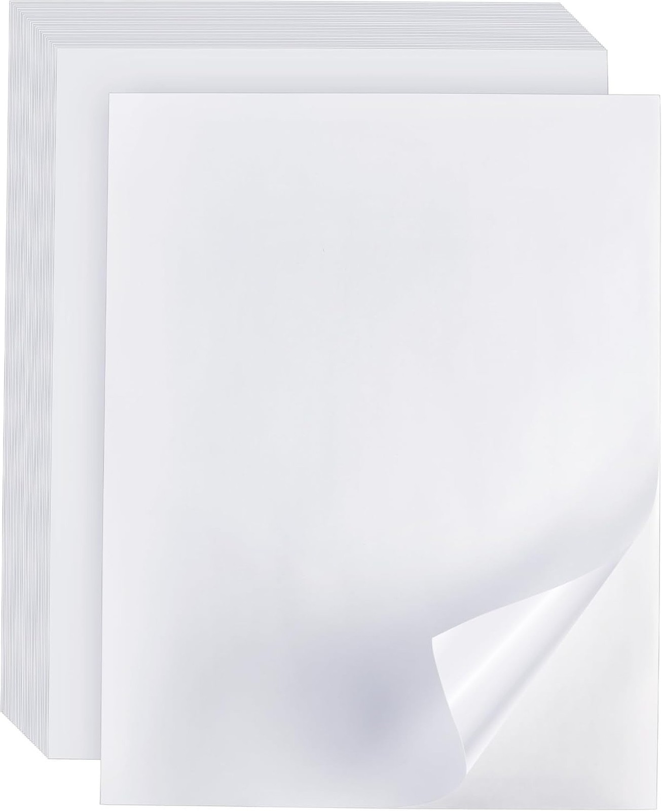 Full Sheet Labels 8.5” x 11” Sticker Paper Matte White, Large Shippi