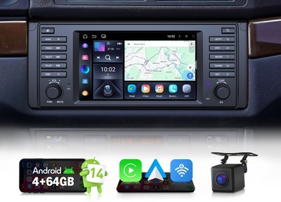 For BMW E39 540i M5 Android 14 4+64GB 7'' Car Radio Stereo CarPlay GPS Navigation