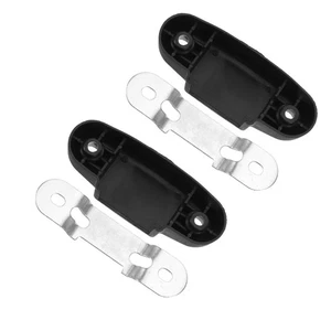 2Pcs Office Chair Bracket Fasteners Black Plastic Clip for Backrest Repair