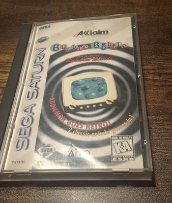 Bubble Bobble Sega Saturn Rainbow Islands - CIB W/Manual Tested and Working