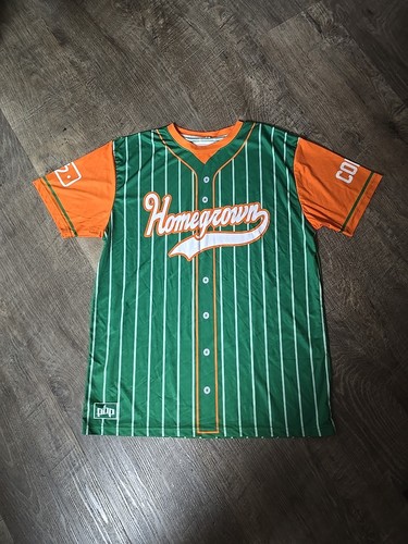 Custom Homegrown Hawaiian Flag Baseball Jersey Pinstripe Les Sublimated Shirt XL - 第 1/4 張圖片