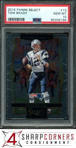 2016 PANINI SELECT #13 TOM BRADY PATRIOTS PSA 10