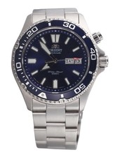 Orient Mako 1st USA Model Blue Dial Day Date Watch FEN6500HD9 Original Box