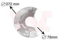 Spritzblech Bremsscheibe VAN Wezel 5823371 FüR VW Audi 50 Polo Derby 80 86C 2 86