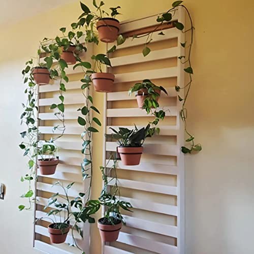 6 Pack 8 Inch Wall Flower Pot Holder Ring Plant Hanger, Metal Planter Hooks - Picture 4 of 6