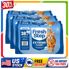 Fresh Step Extreme Clump Multi Cat Litter Febreze Freshness 38 lb 3 Pack