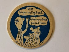 Brooklyn New York City Brewery Coaster Piels Bros. Harry & Burt Beer Coaster ‘57