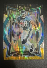 2024 Panini Select - Concourse Fred Taylor #57 Black & Gold Shock Prizm