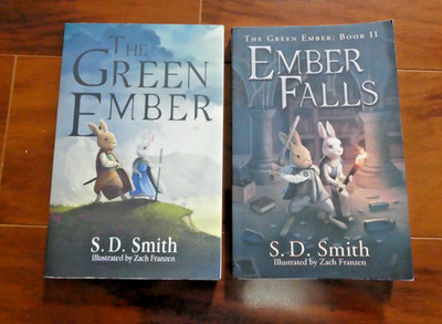 The Green Ember & Ember Falls series books lot 2 S.D. Smith YA fiction fantasy