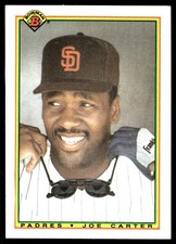 Joe Carter 1990 Bowman #220 San Diego Padres MLB READ FREE SHIPPING AutographDen