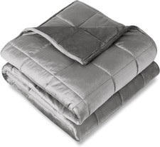 Weighted Blanket King Size 30Lb 80" X 87" for Adults Minky Fleece Premium Heav