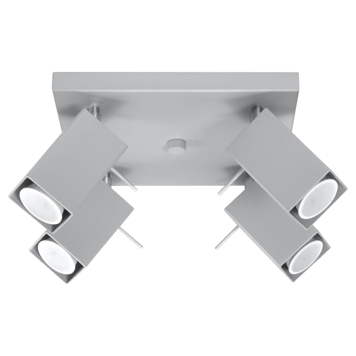 Sollux Merida 4 Ceiling Light - Grey Steel - GU10 Socket - Image 2