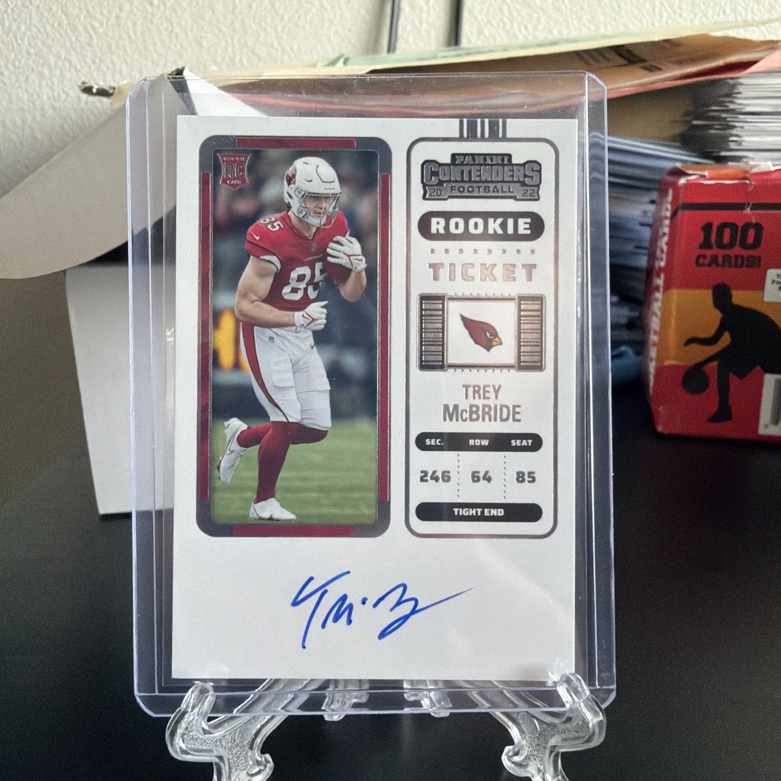 2022 Panini Contenders - TREY McBRIDE - Rookie Ticket RC Auto - Cardinals #136 