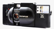  NEAR MINT, ALL WORKS Olympus XA 35mm Point  Shoot Camera  A11 Flash JAPAN