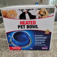 Farm Innovators 1 Qt Heated Pet Bowl QT- 1C 25W Outdoor Dog Cat Water Bowl