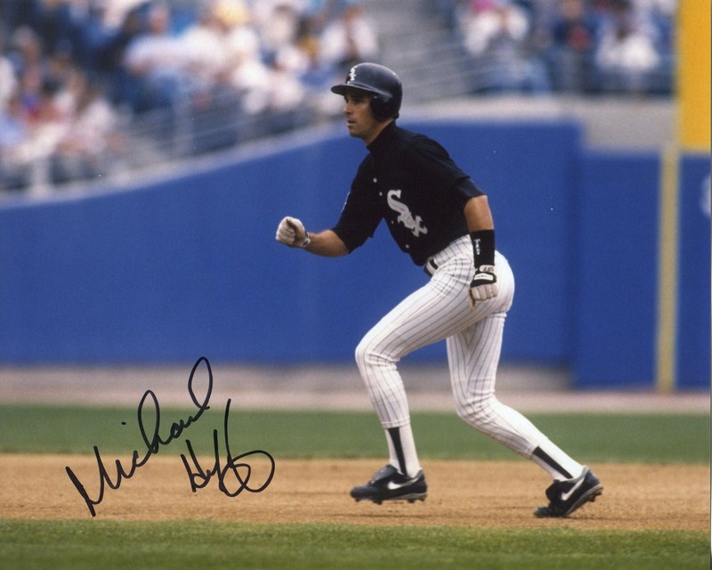 MIKE HUFF Chicago White Sox 1991-93 Signed color 8x10 Photo in action COA