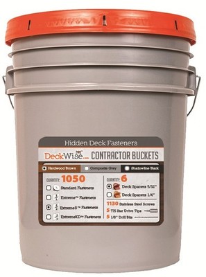 Deckwise Ipe Clip ExtremeS, 5/32'' Spacing, Brown, 1050pc