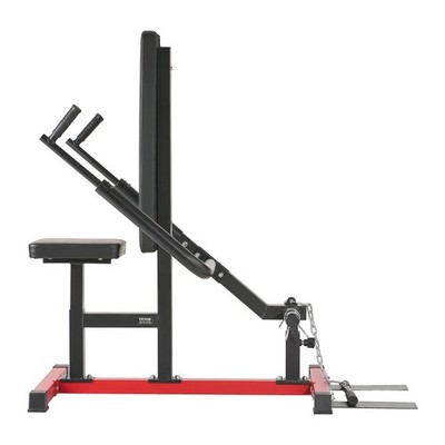 450lb Capacity Seated Dip Machine with Cable Bar, Adjustable Seat and Backrest