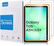2-Pack Tempered Glass Screen Protector for Samsung Galaxy Tab A11 Plus A11 