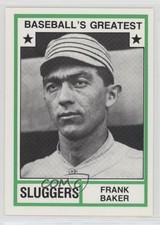 1982 TCMA Baseball's Greatest Sluggers White Back Home Run Baker HOF 0o9