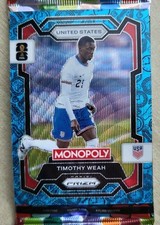 2026 Prizm Monopoly Timothy Weah Blue Wave Icons Prizm No.71
