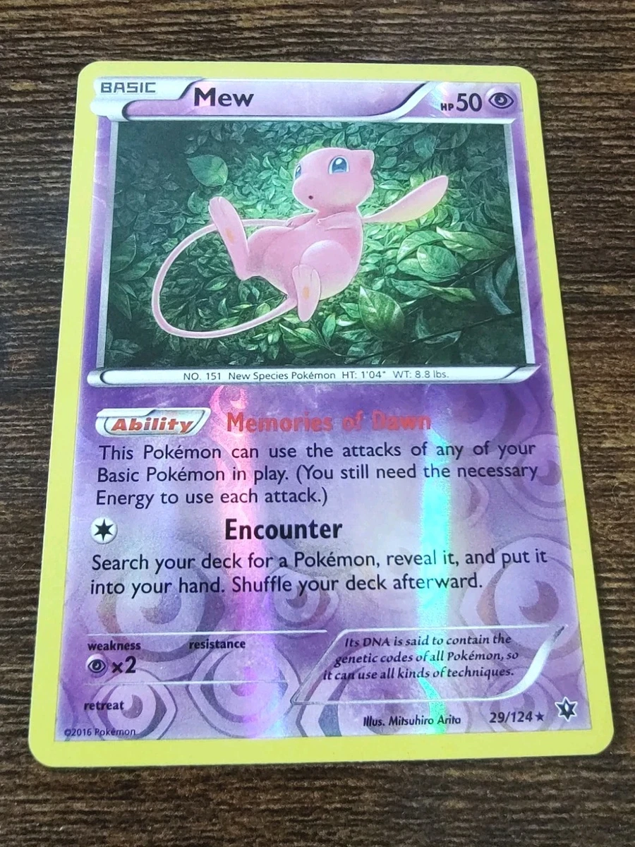 Mew Pokémon TCG Fates Collide Individual Collectible Card Game