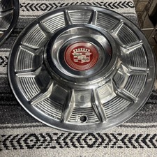 1957 Cadillac Coupe Deville Sombrero Hubcaps 15 Oem. 1957 Cadillac Coupe Deville Sombrero Hubcaps 15 Oem.