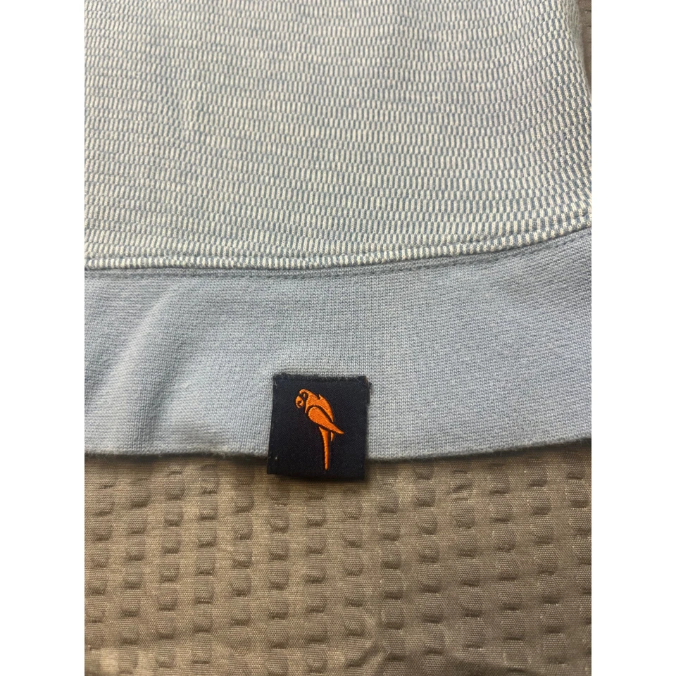 Margaritaville Island Reserve Hombre L Azul 3 Botones Loro Manga Larga Foto 3 de 4