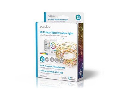 Nedis Smartlife Full Color LED-Streifen Android IOS 5m Smart Lichterkette WIFI