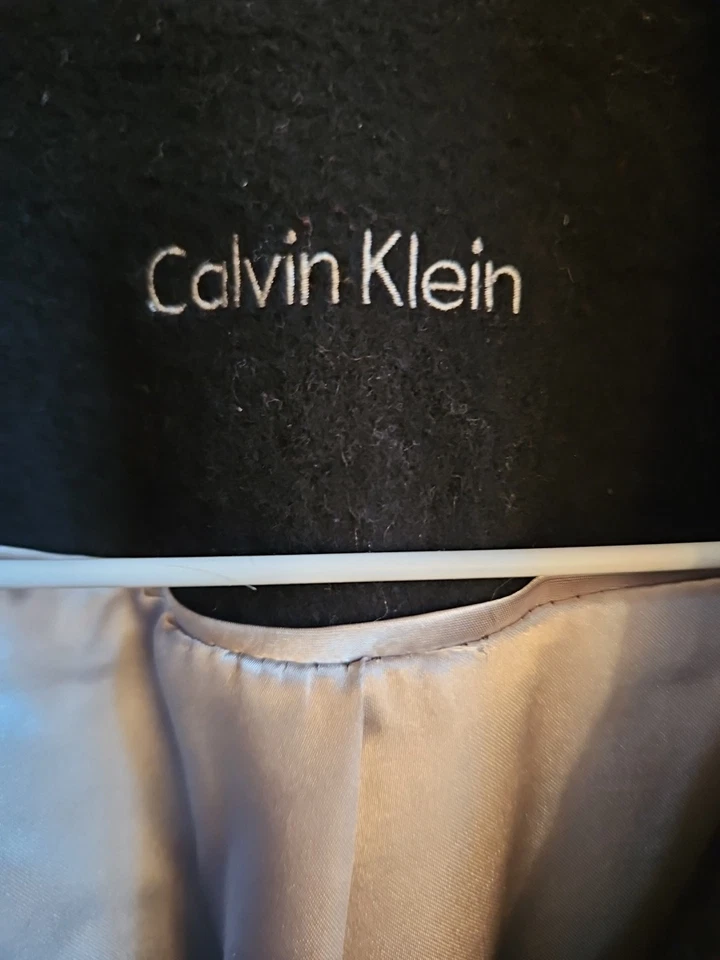 Abrigo mujer guisante grande/azul marino/por Calvin Klein/lana, nailon, cachemir Foto 2 de 3