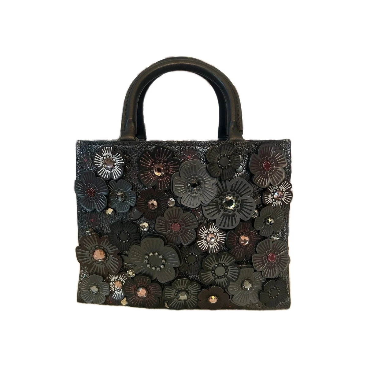 Coach Rogue Satchel/Top Handle Bag Floral Bags & Handbags for