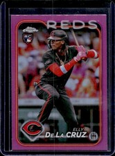 2024 Topps Chrome Elly De La Cruz RC Pink Refractor Rookie #44 Reds