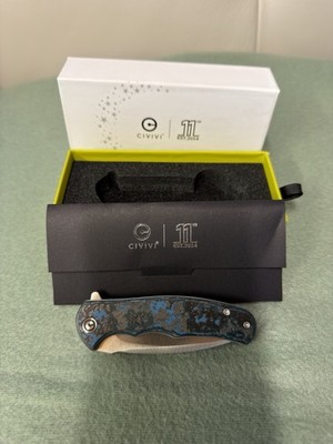 Civivi Mini Praxis Satin CPM S35VN, Arctic Storm Fat Carbon  Limited Edition