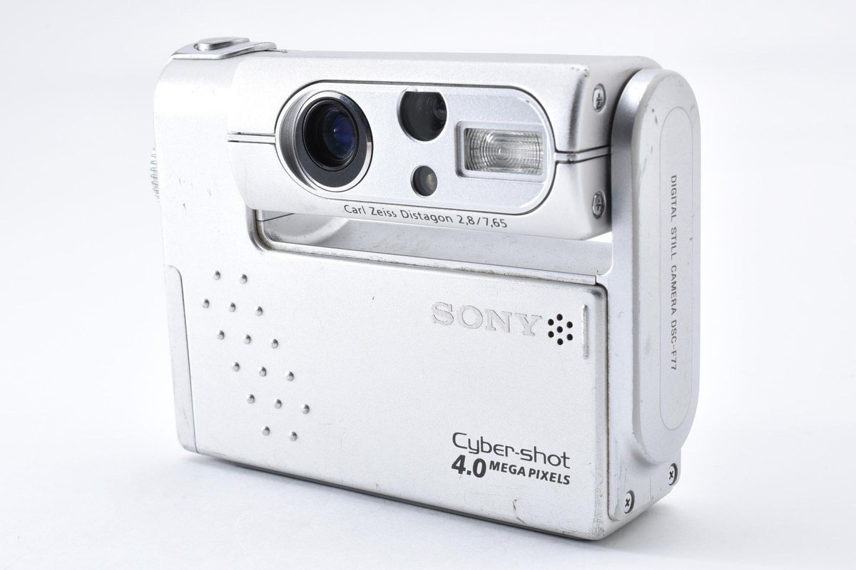 【G2191】 SONY Cyber-Shot DSC-F77 シルバー ソニー Sony Cyber Shot DSC-F77 Silver Digital Camera 4.0MP 3x Zoom