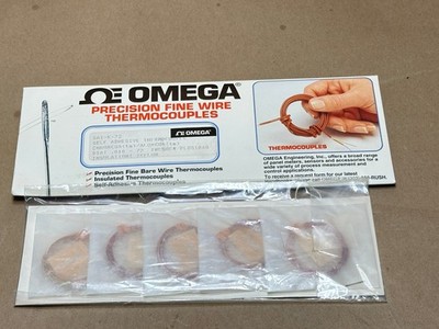 5x Pack Lot Omega SA1-K-72 Self Adhesive Precision Fine Wire Thermocouples
