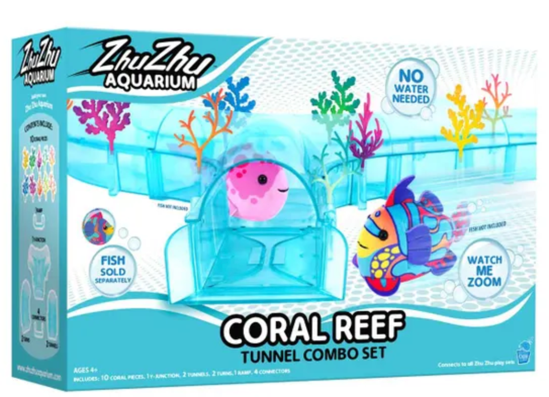 Zhu Zhu Aquarium Coral Reef Tunnel Combo Playset Toy Set