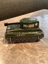 Waco Tin Tank M-105 Vintage Battery Operated Tin Toy