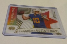 2021 Panini Illusions Football Shining Stars Justin Herbert Card Chargers NFL