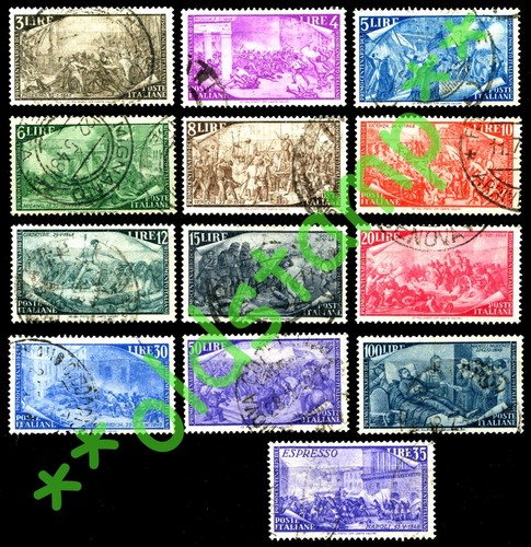 ITALIA Repubblica 1948 Serie Risorgimento Italiano MNH ** MLH* Integri - Picture 3 of 17
