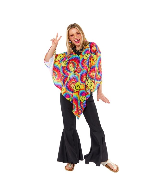 Adult Tye Dye Festival Poncho