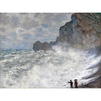 Claude Monet Raues Wetter Bei Etretat Ungerahmter ExtragroßEr Druck